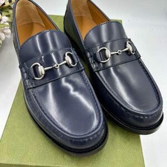 Men’s Gucci leather horse bit loafers size 10.5 fits 11.5 US made in Italy - Picture 1 of 6